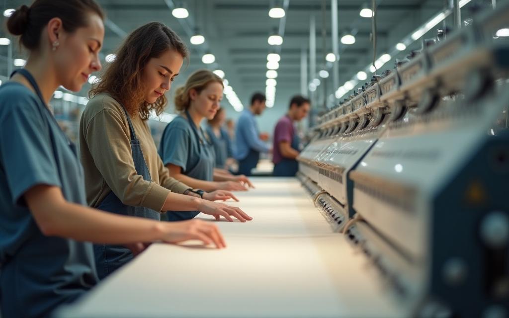 Equipo trabajando en la planta de Valencia